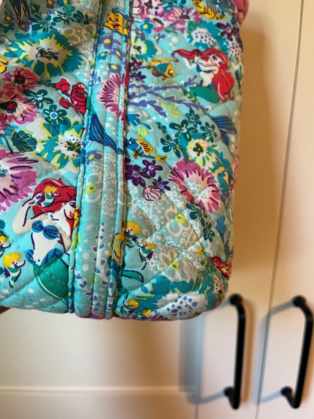 Vera Bradley Disney Ariel Little Mermaid Quilted Tote Bag - Picture 6 of 10